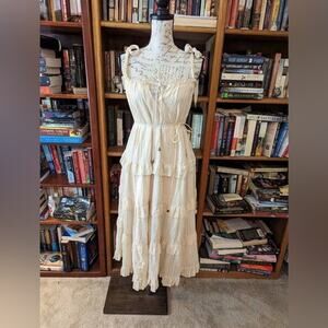 Ivory Cream Maxi Dress – Saints + Secrets Boho Cottagecore XS
